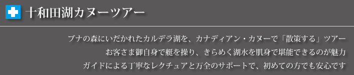 十和田湖カヌーツアー